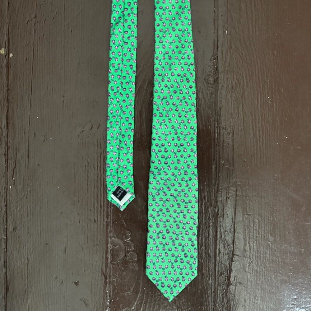 Green Patterned Men's Tie
